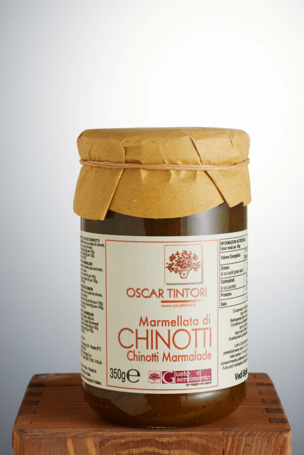 Chinotti Marmelade mit Saft und Fruchtfleisch