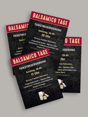 Ticketreservierung Balsamico-Tage